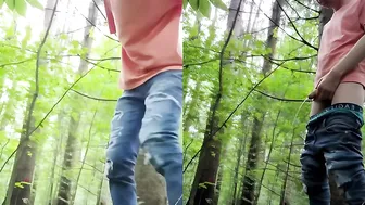 European twink poops in the woods