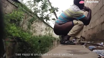 Africans shitting outdoors