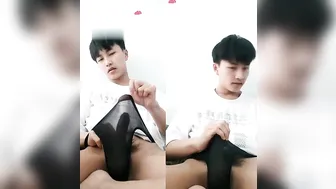 Chinese twink wanking