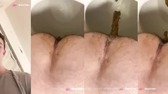 Hot Canadian twink poops 2