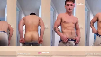 Stud show his hole and farts