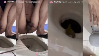 Chinese student squat poop 6