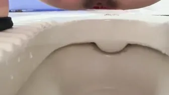 Chinese student squat poop 9