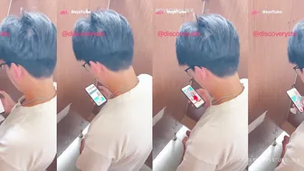 Chinese college student wanks in dorm toilet 3