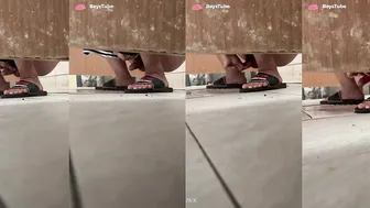 Chinese college student wanks in dorm toilet 4