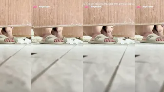 Chinese college student wanks in dorm toilet 6