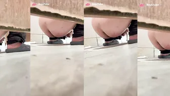 Chinese college student wanks in dorm toilet 9