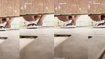 Chinese college student wanks in dorm toilet 10