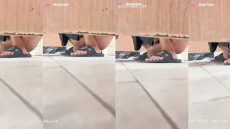 Chinese college student wanks in dorm toilet 11
