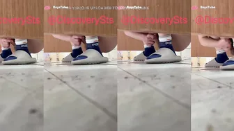 Chinese college student wanks in dorm toilet 22