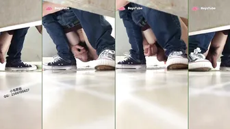 Chinese college student wanks in dorm toilet 23