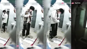 Chinese college student caught wanking in dorm toilet 6