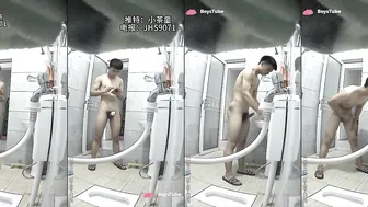 Chinese college student caught wanking in dorm toilet 9