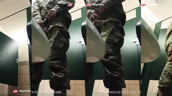 Spy military pissing