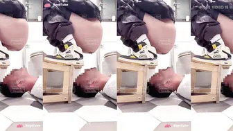 Chinese master feeedting to slave