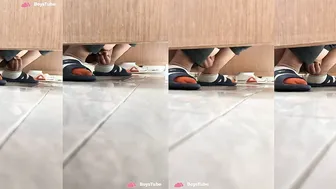 Chinese college student caught wanking in dorm toilet 29