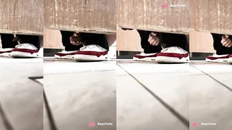 Chinese college student caught wanking in dorm toilet 34