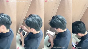 Chinese college student caught wanking in dorm toilet 35
