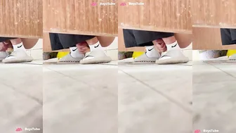 Chinese college student caught wanking in dorm toilet 38