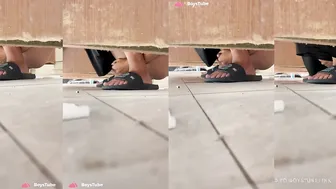 Chinese college student caught wanking in dorm toilet 43