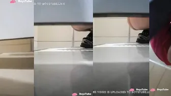 Chinese squat toilet shitting 6