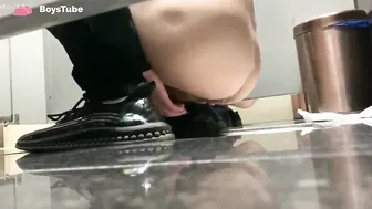 Chinese squat toilet shitting 12