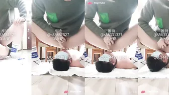 Chinese master feeding toilet pig 3