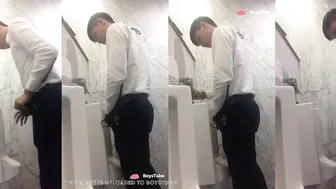 Caught pissing in toilet