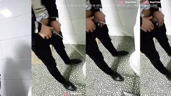 Caught pissing in toilet 8