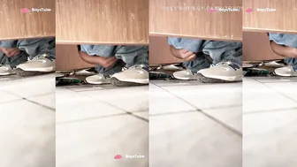 Chinese college student caught wanking in dorm toilet 51