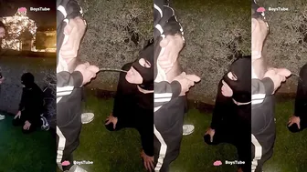 Dehydrated slave drink from the tap