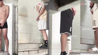 College student caught pissing