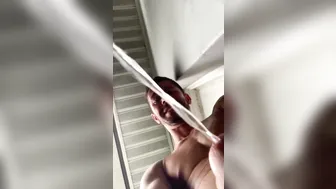 Hot guy records himself pissing outdoors