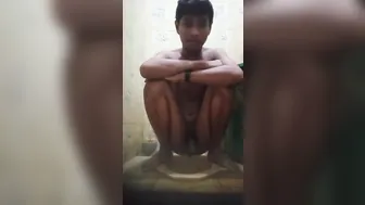 Man Indonesian toilet squat shit