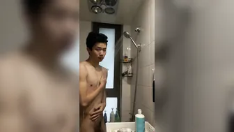 Chinese str8 student shower