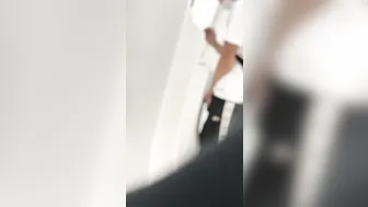 A male is pissing in the toilet. 7