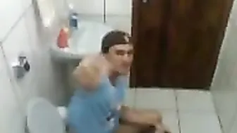Shitting boy