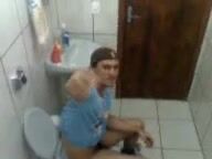 Shitting boy