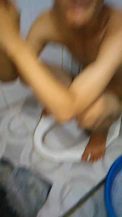 Friend pooping
