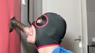 Worshipped 6.4 Feet Tall Athlete's XXL Cock Down His Throat