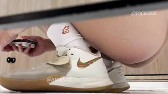 Chinese athlete students squat shit