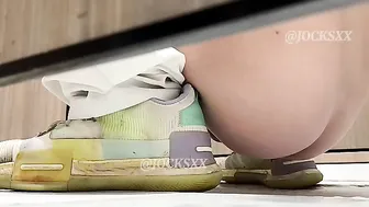 Chinese athlete students squat shit 3