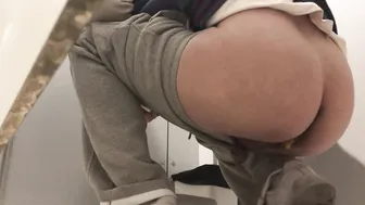 Asian Guy Squat Toilet Diarrhea