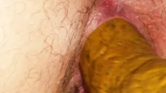 Young Guy Takes a Creamy Shit (Close-up)