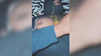 Pig gets double feeding