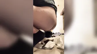 Desperate poop on the floor