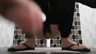 a cute asian guy recording himself shitting