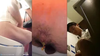 Triple view toilet spy - video 3
