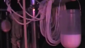 Hot asian given enema