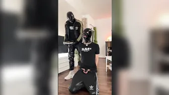 Locked drone twink eats shit